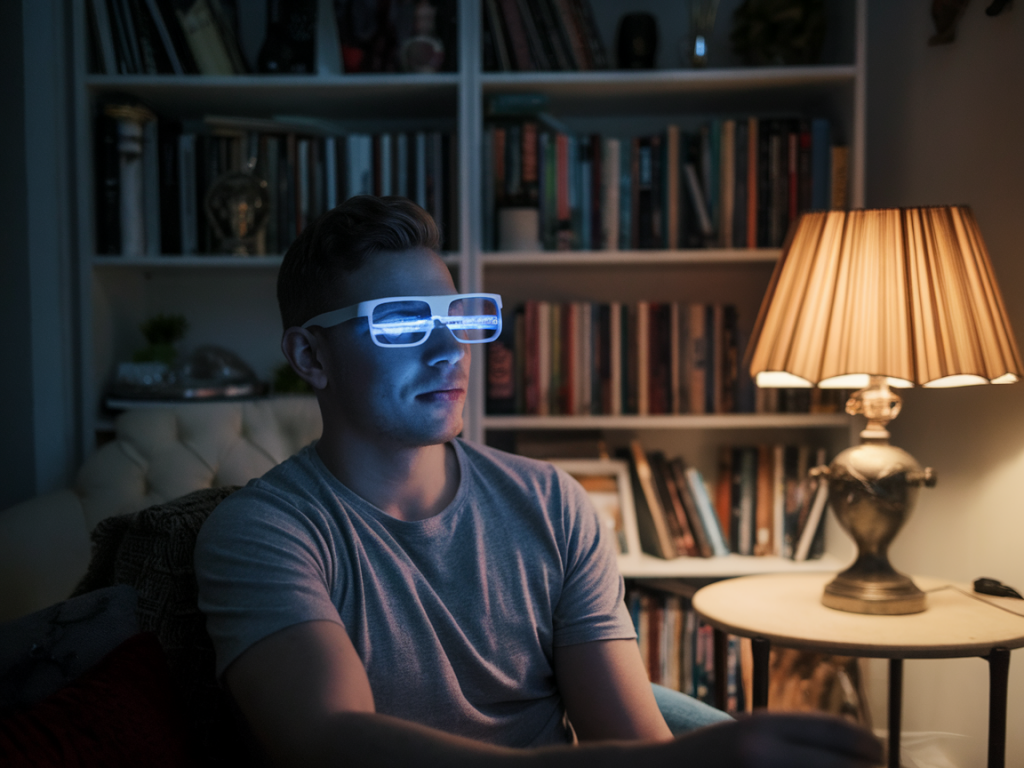 Can wearing blue-light blocking glasses after 9pm actually improve melatonin and sleep quality?