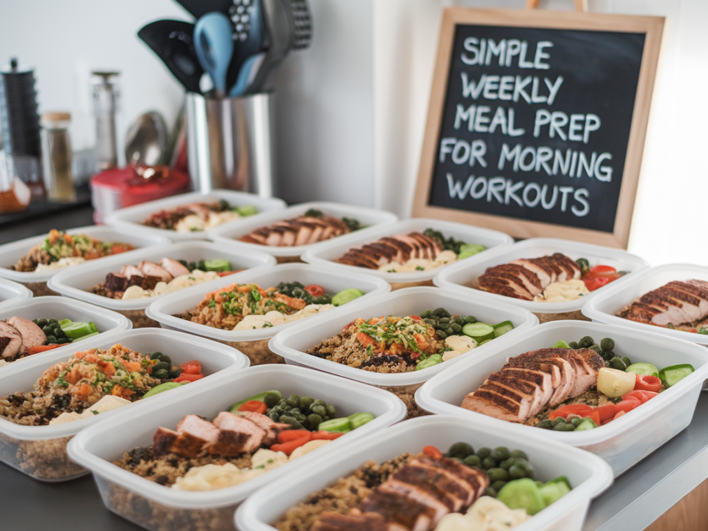 Simple weekly meal prep templates for people who workout in the mornings