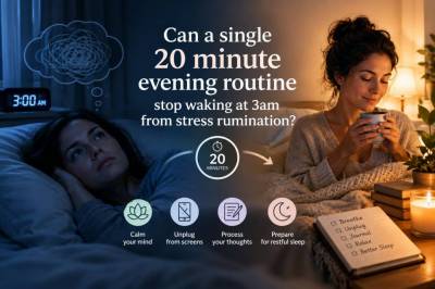 Can a single 20-minute evening routine stop waking at 3am from stress rumination?