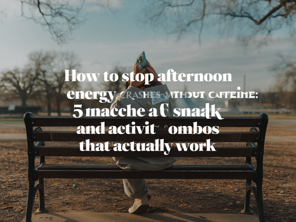 How to stop afternoon energy crashes without caffeine: 5 snack-and-activity combos that actually work